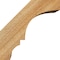 Ekena Millwork 6"W x 6"D x 6"H Balboa Rough Sawn Knee Brace, Western Red Cedar BRC06X06X06BOA00RWR - alternate 3